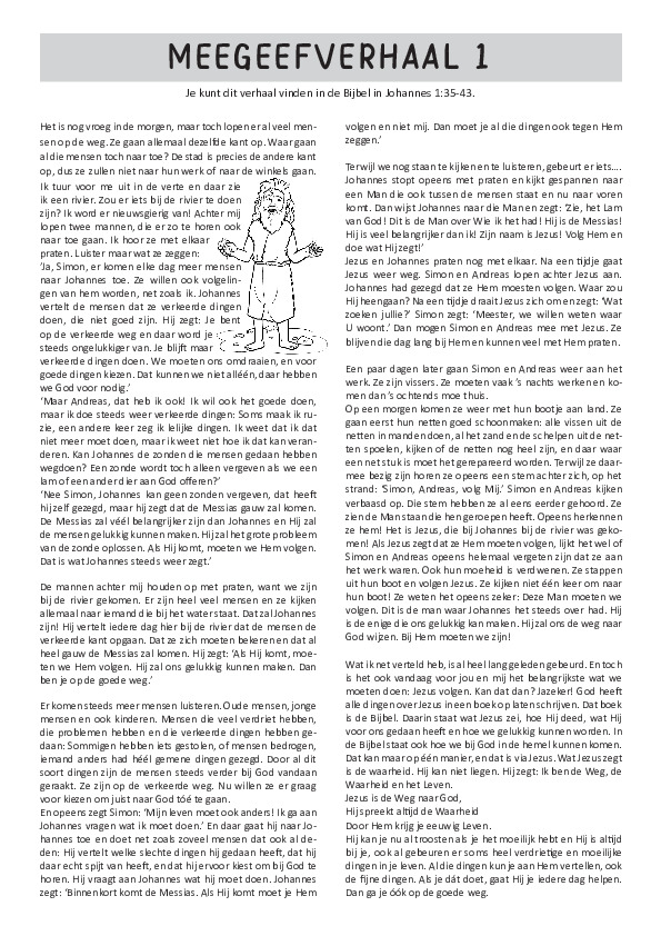 VBW24 - Meegeefverhaal dag 1 Johannes VBW24 - Meegeefverhaal dag 1 Johannes