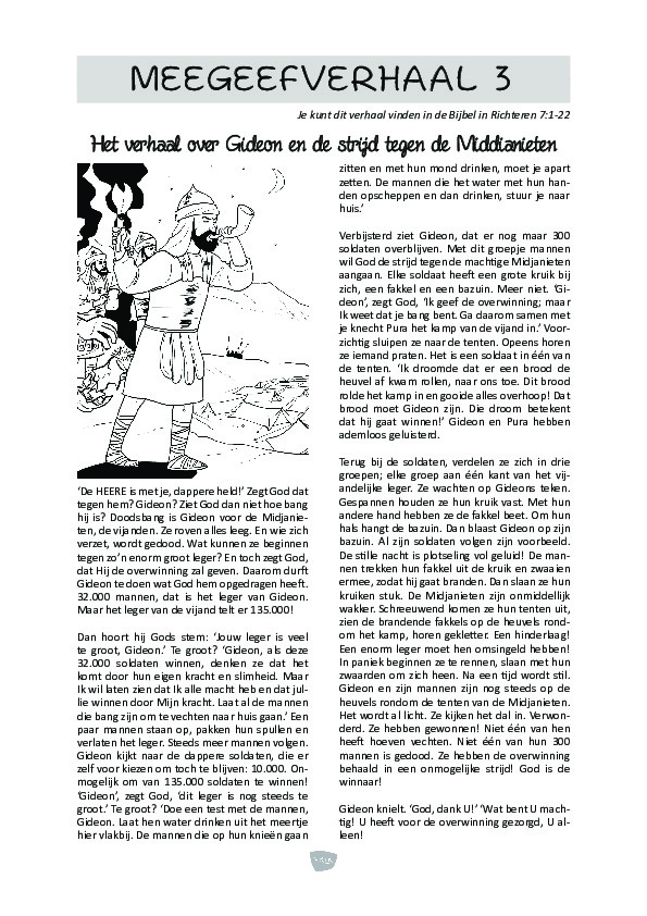 Meegeefverhaal dag 3 Meegeefverhaal dag 3