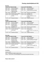 Weekplanning Weekplanning